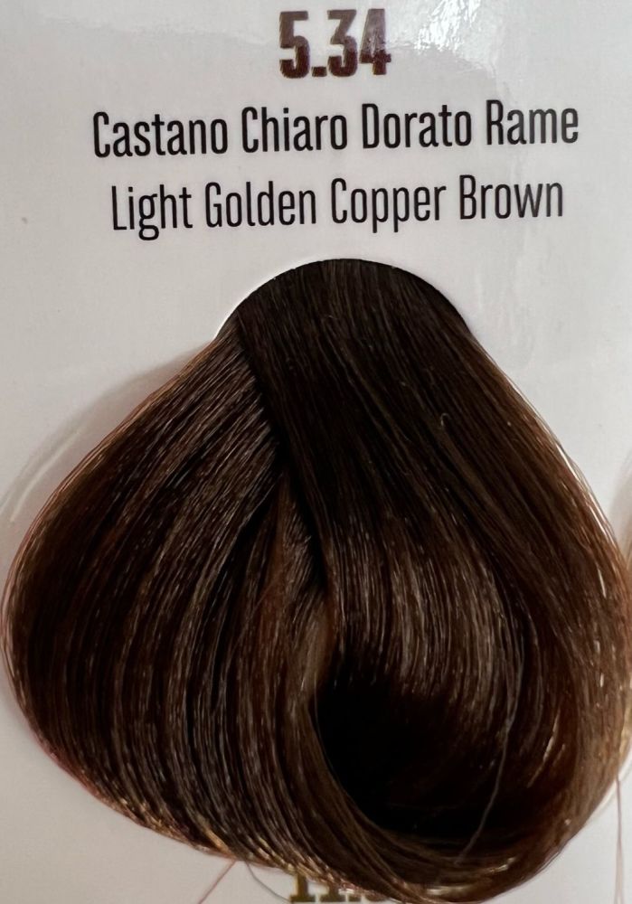 Viba Professional Permanent Color – 5.34 Light Golden Copper Brown 100ml