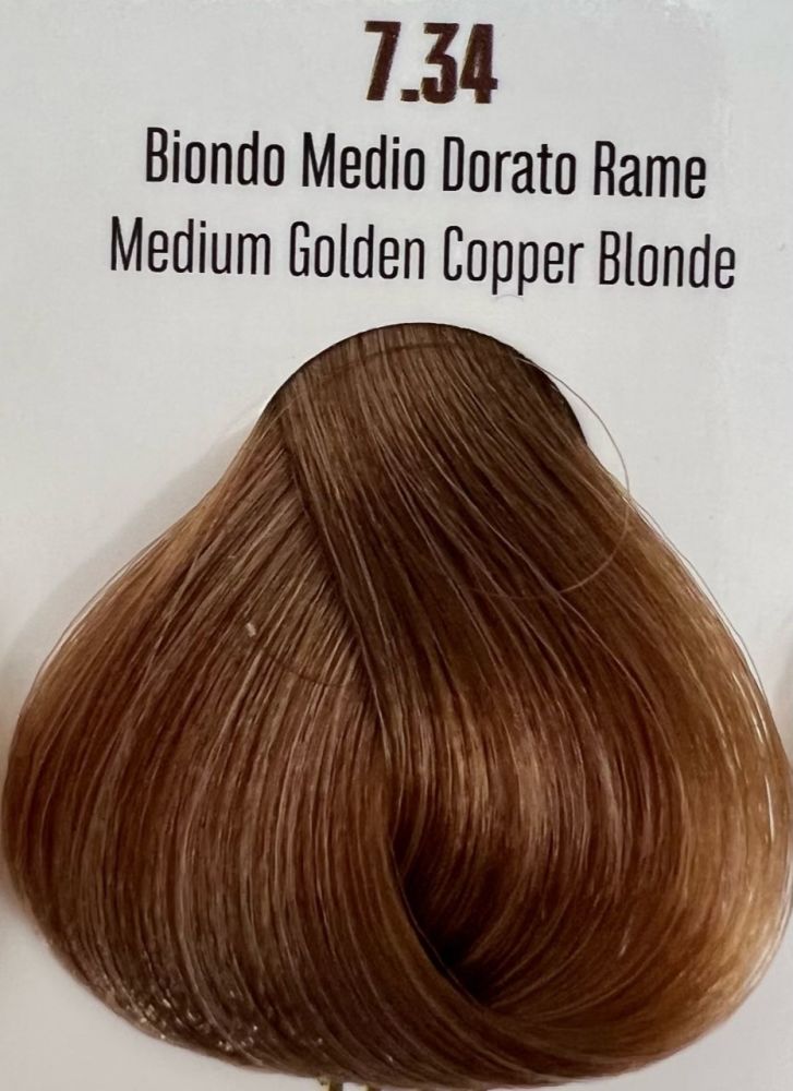 Viba Professional Permanent Color – 7.34 Medium Golden Copper Blonde 100ml