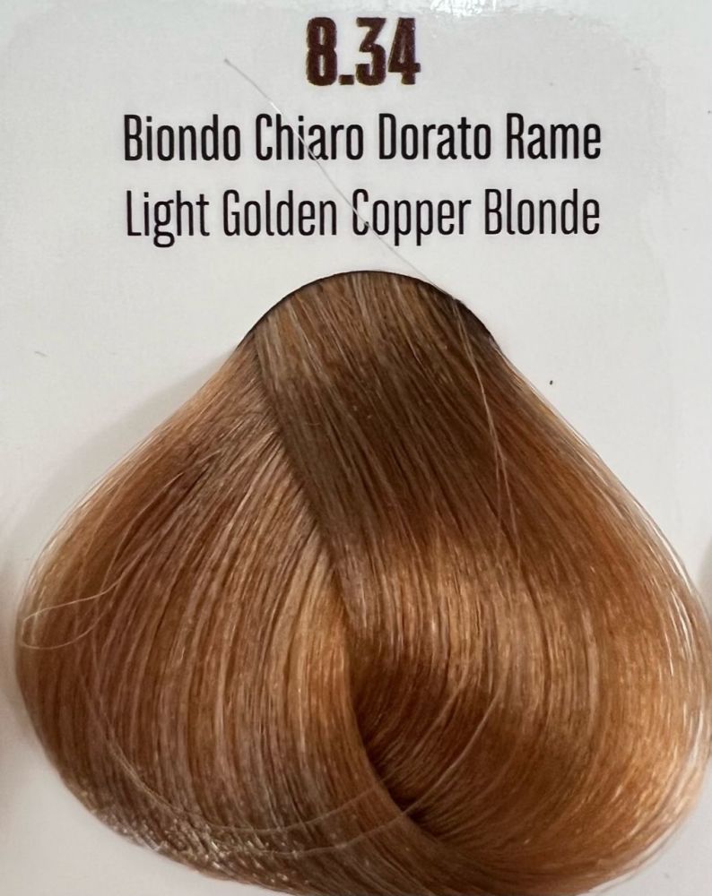 Viba Professional Permanent Color – 8.34 Light Golden Copper Blonde 100ml