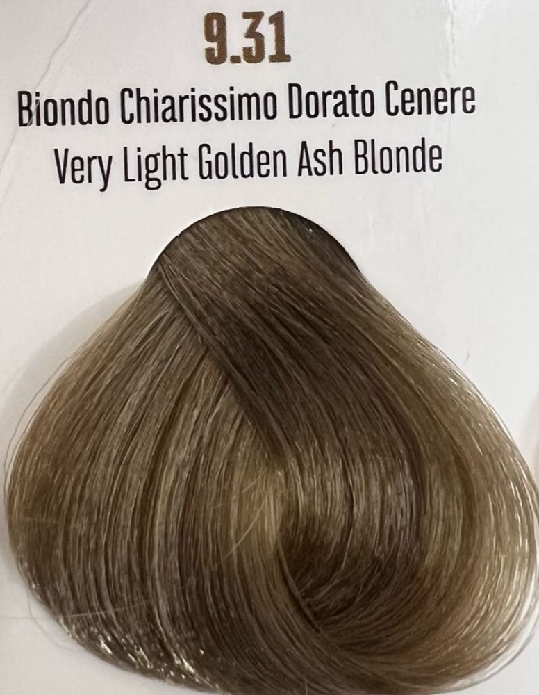 Viba Professional Permanent Color – 9.31 Very Light Golden Ash Blonde 100ml