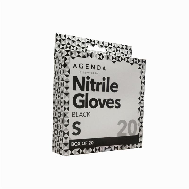 Nitrile Gloves (Black) 20 Pack Small