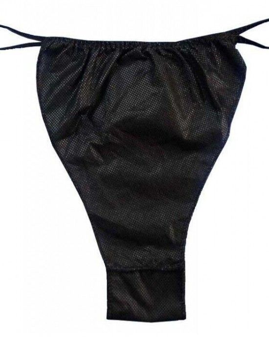 Disposable G-string Panties Pack of 50 Black