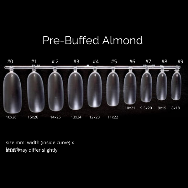 MISSU Pre-Buffed Flexi Press Almond Tips