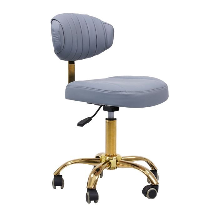 SkinMate Darcy Grey Gas Lift Stool