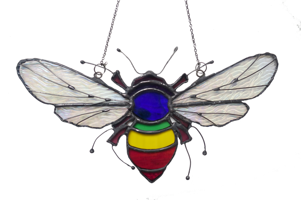 Rainbow Bumble Bee Suncatcher