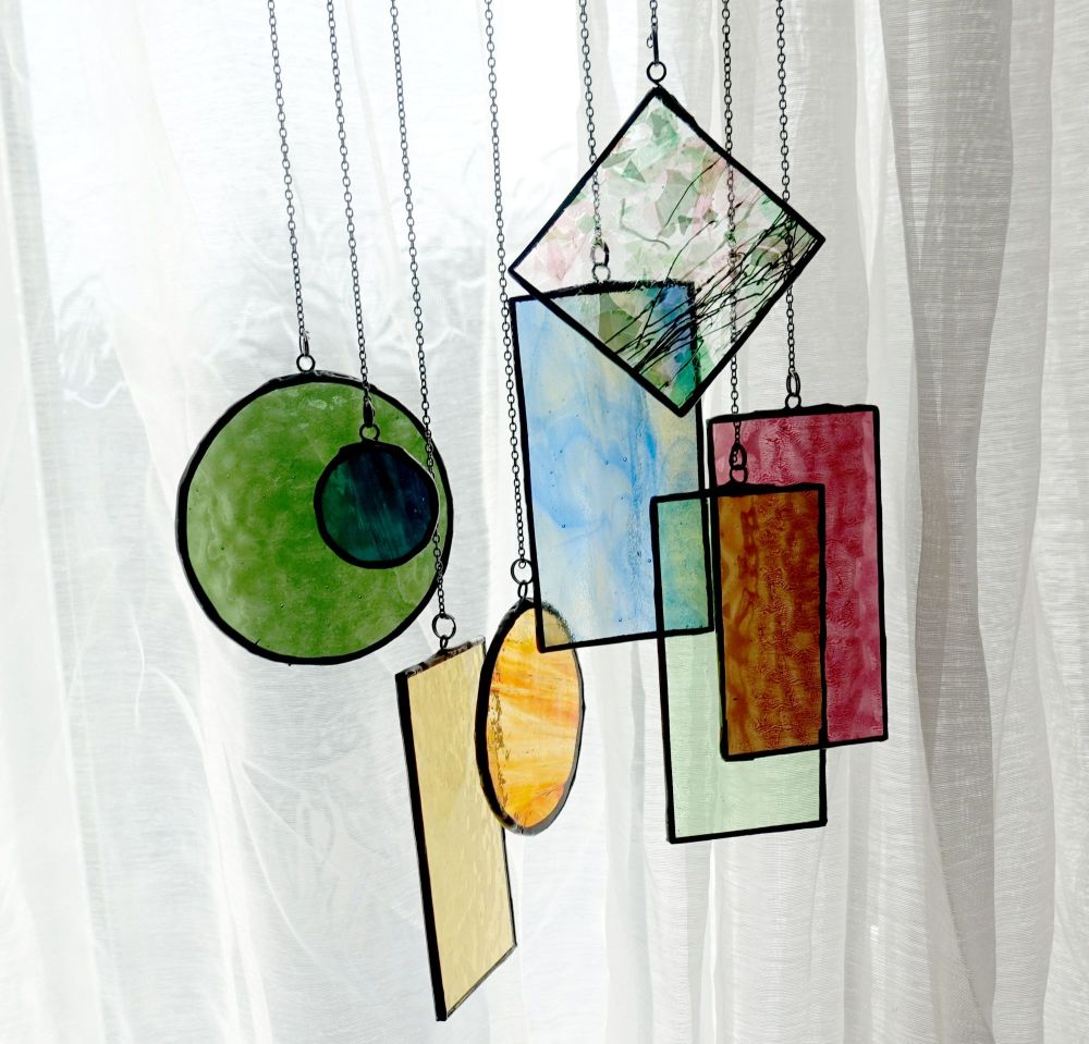 Stained Glass Mobile Hanging Ornament