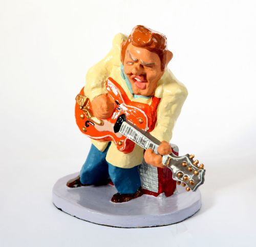 Eddie Cochran Limited Edition Caricature Ceramic Figurine