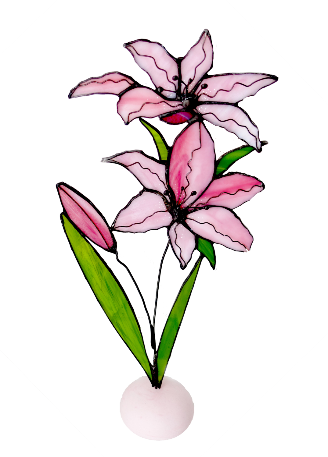Pink Oriental Lily Table Decor