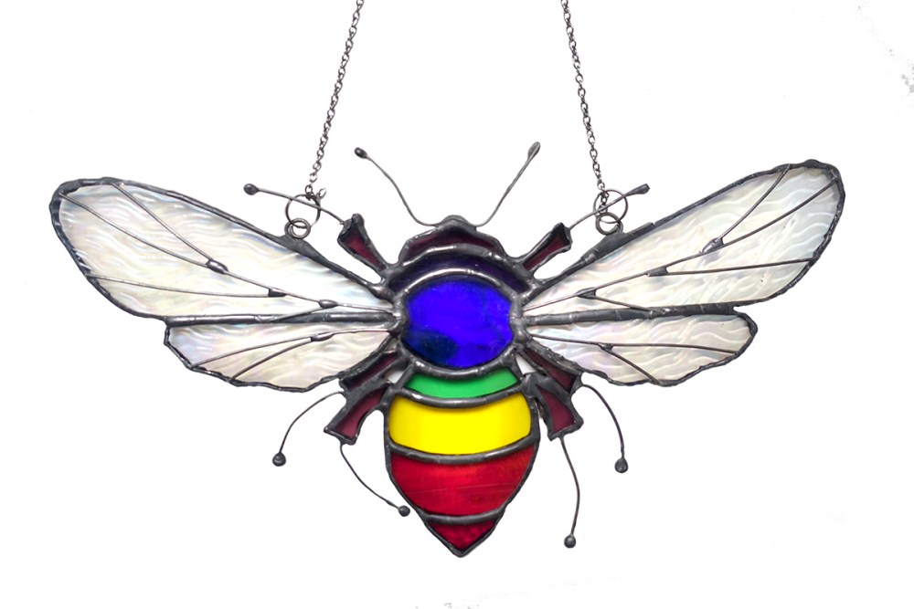 Rainbow Bumble Bee Suncatcher