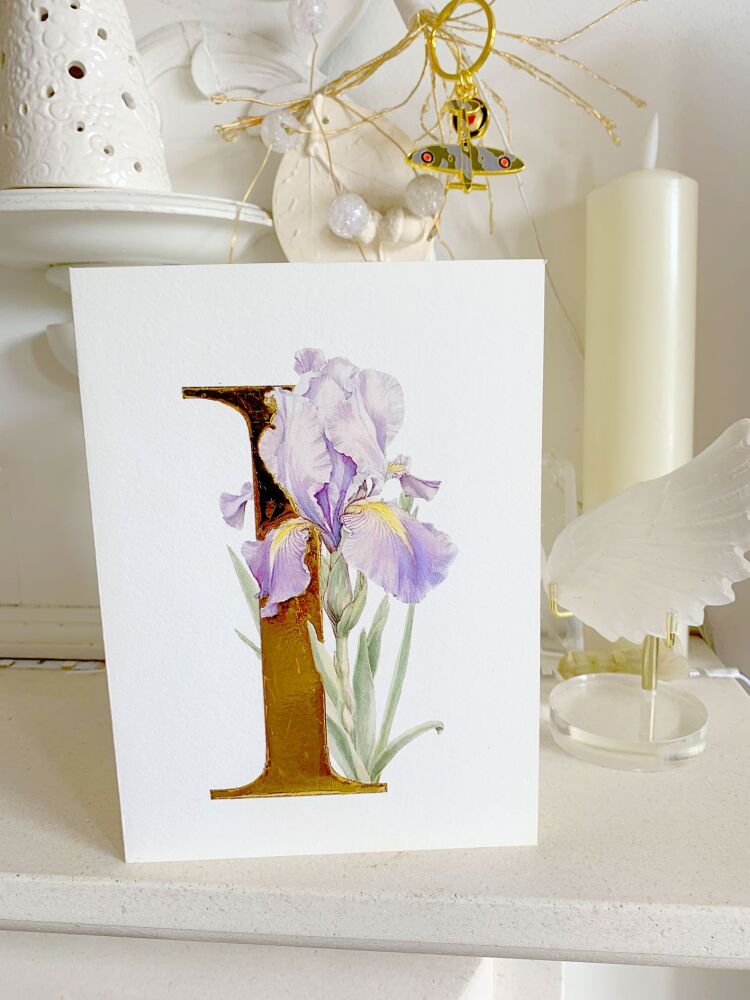 gold-leaf-iris-greetings-card-2