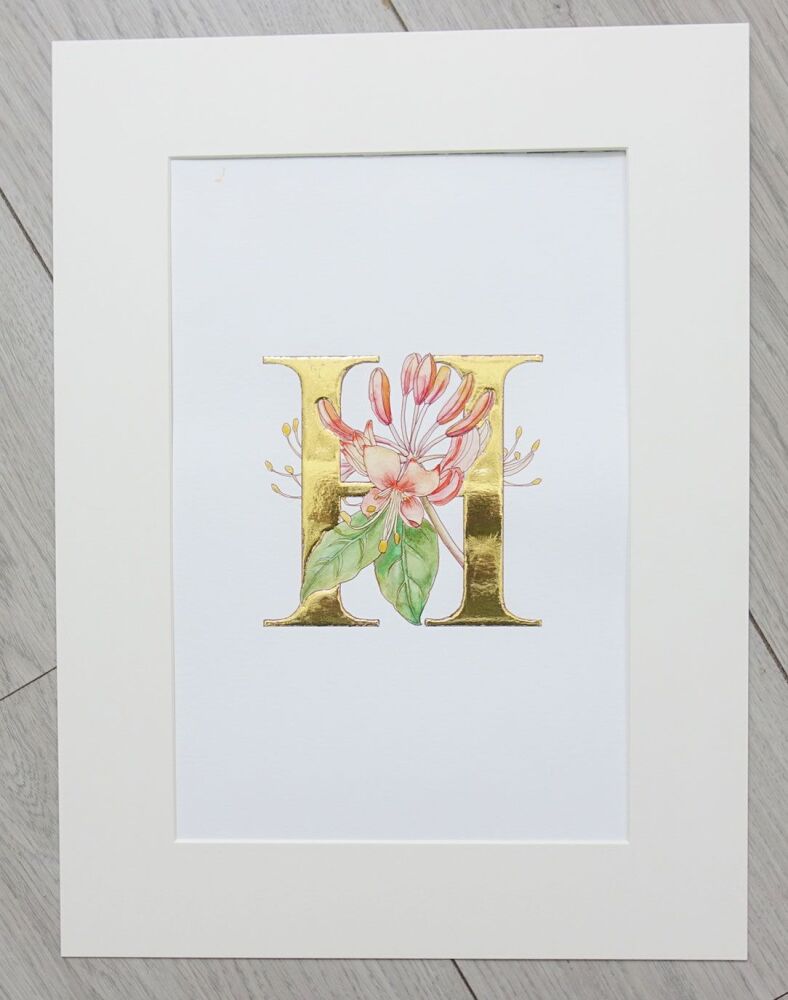 Honeysuckle-Gold-Leaf-Art