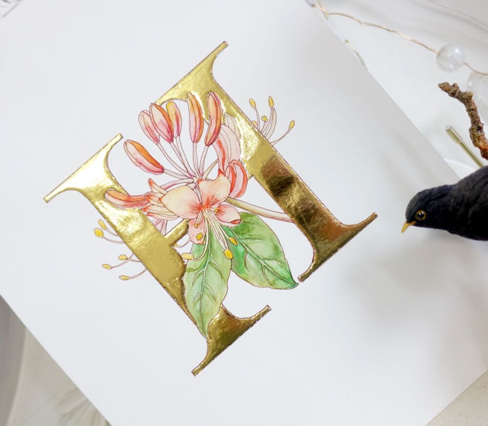 Honeysuckle-Gold-Leaf-Art2