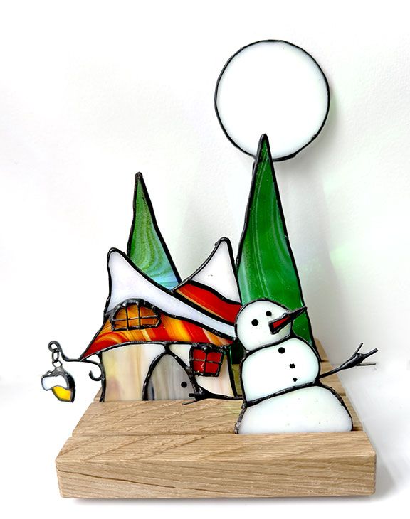 Christmas Snow Scene Diorama