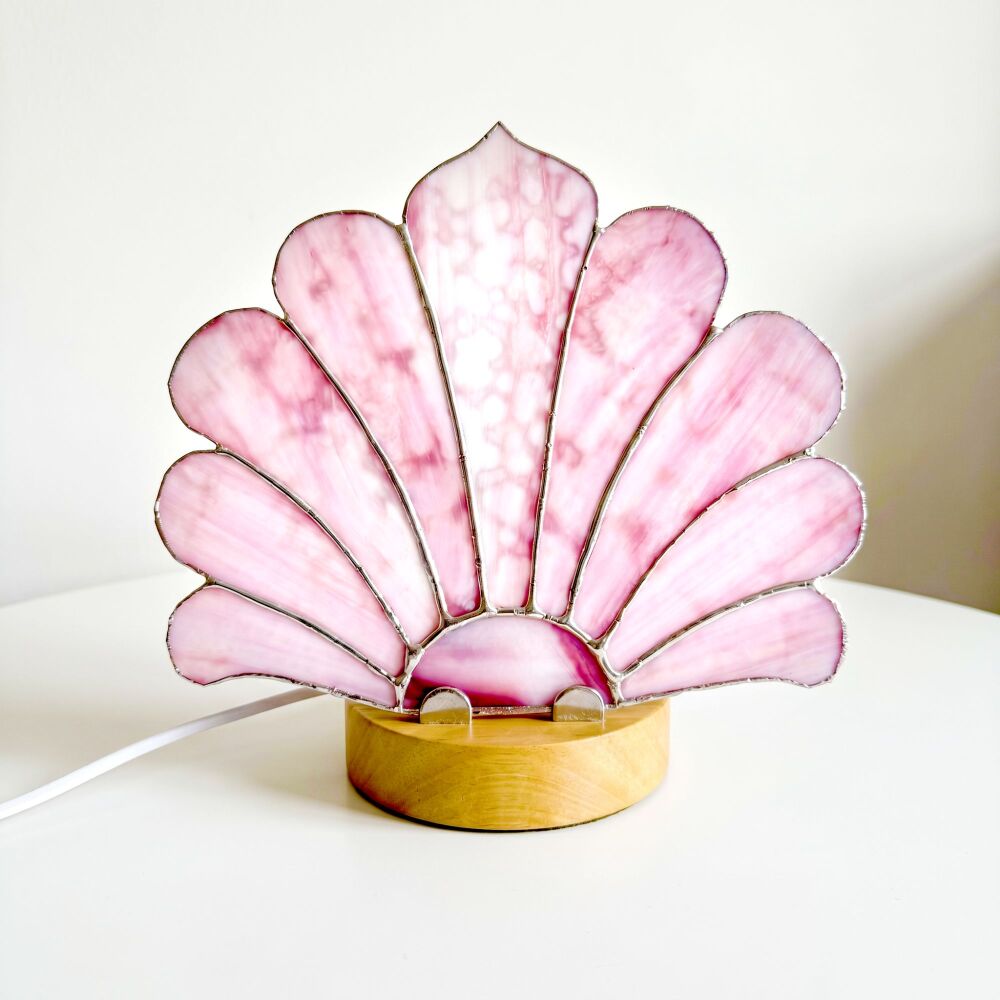 Pink Fan Lamp