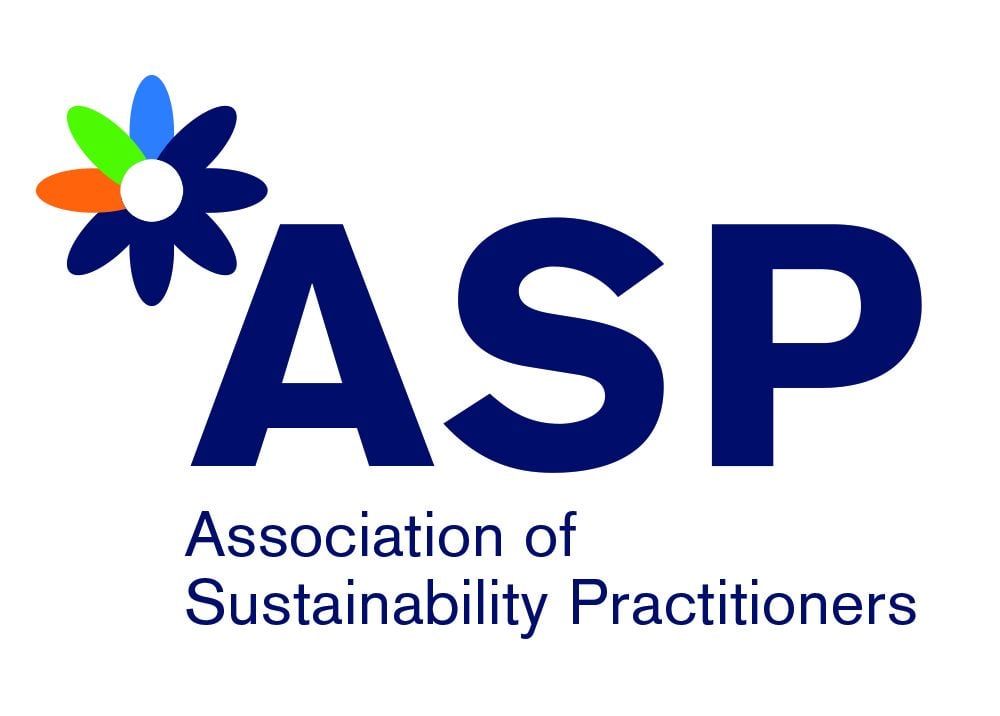 ASP logo, dark blue on white