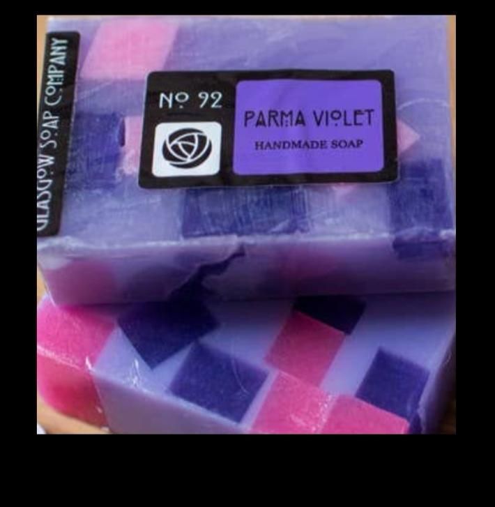 Handmade Parma Violet Sliced Soap