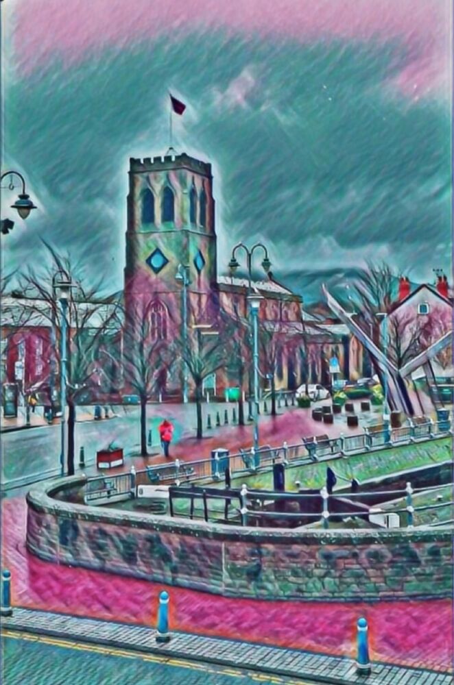 Holy Trinity Church Stalybridge mounted