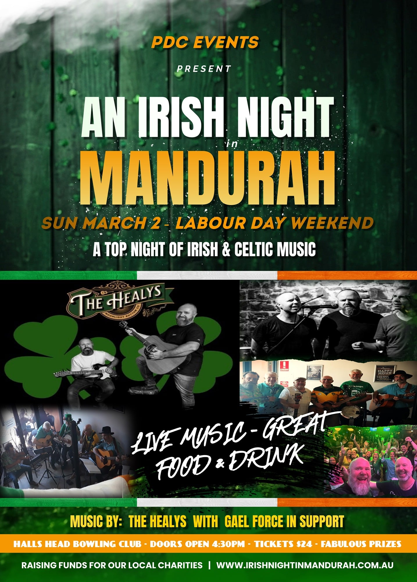 OFFICIAL POSTER IRISH NIGHT IN MANDURAH MARCH 2