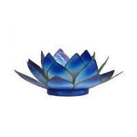 Lotus Flower Candle Holder - Blue OmbrÃ©