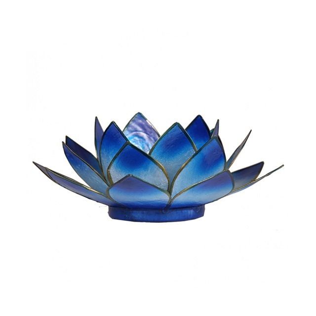Lotus Flower Candle Holder - Blue Ombré