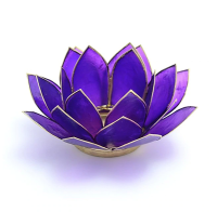 Lotus Candle Holder - Purple