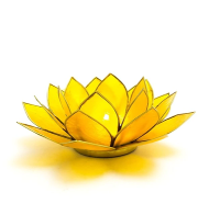 Lotus Candle Holder - Yellow