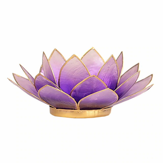 Lotus Candle Holder - Light Violet