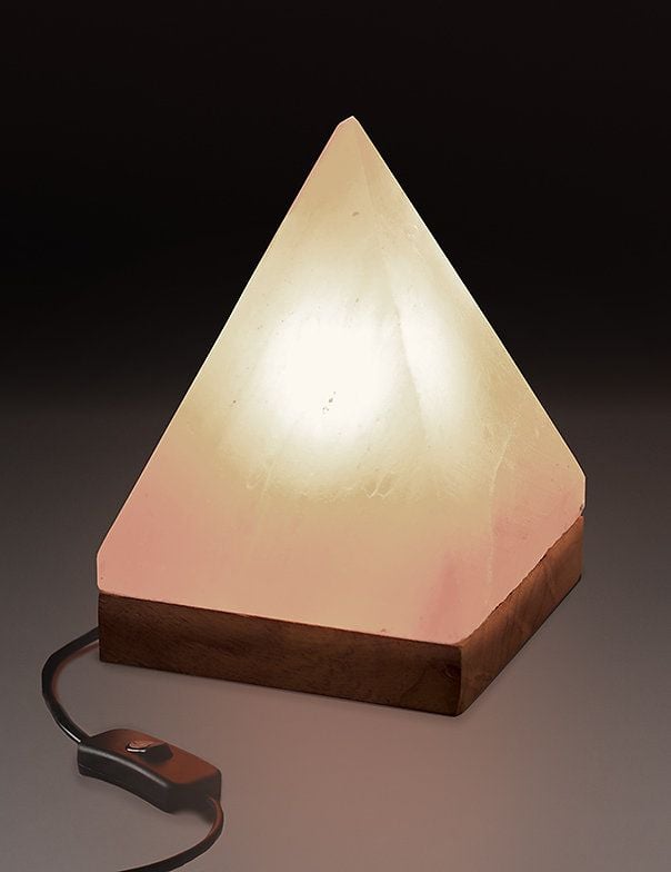 Pyramid Himalayan Salt Lamp (White)