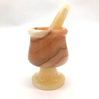 Natural Alabaster Pestle and Mortar