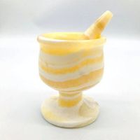 Natural Alabaster Pestle and Mortar