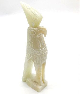 Horus Statue - White Soapstone