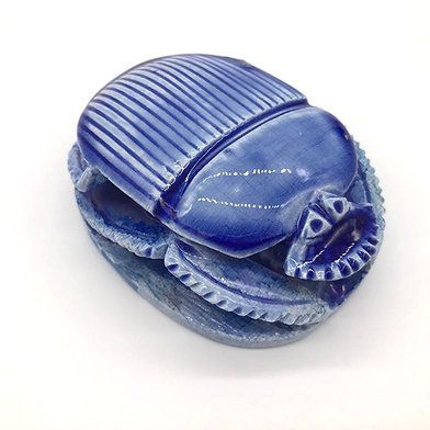 Porcelain Scarab - Blue