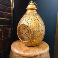 Teardrop shaped metal Lantern