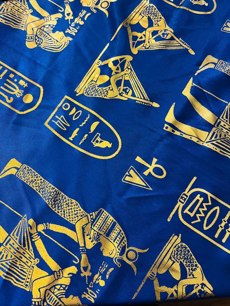 Pharaonic Altar Cloth/ Scarf - Royal Blue
