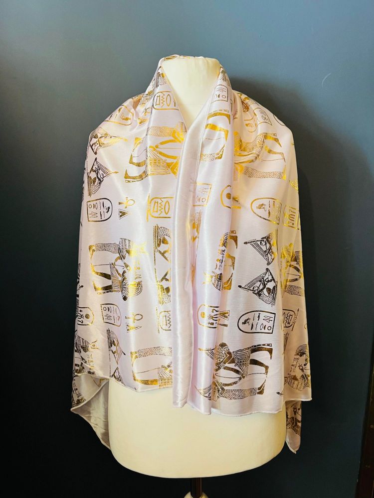 Pharaonic Altar Cloth/ Scarf - White