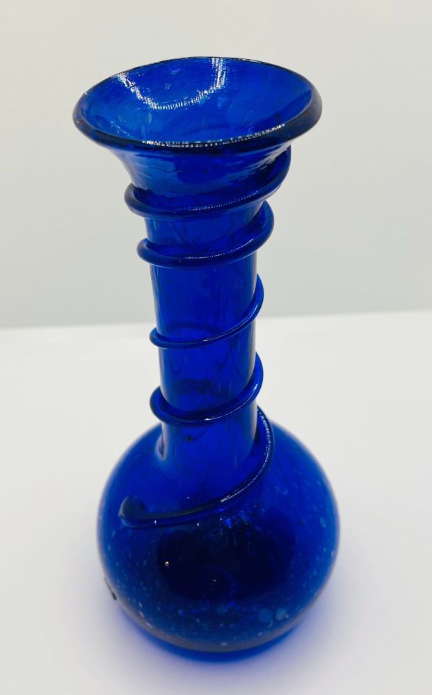 Recycled Glass Vase - Blue