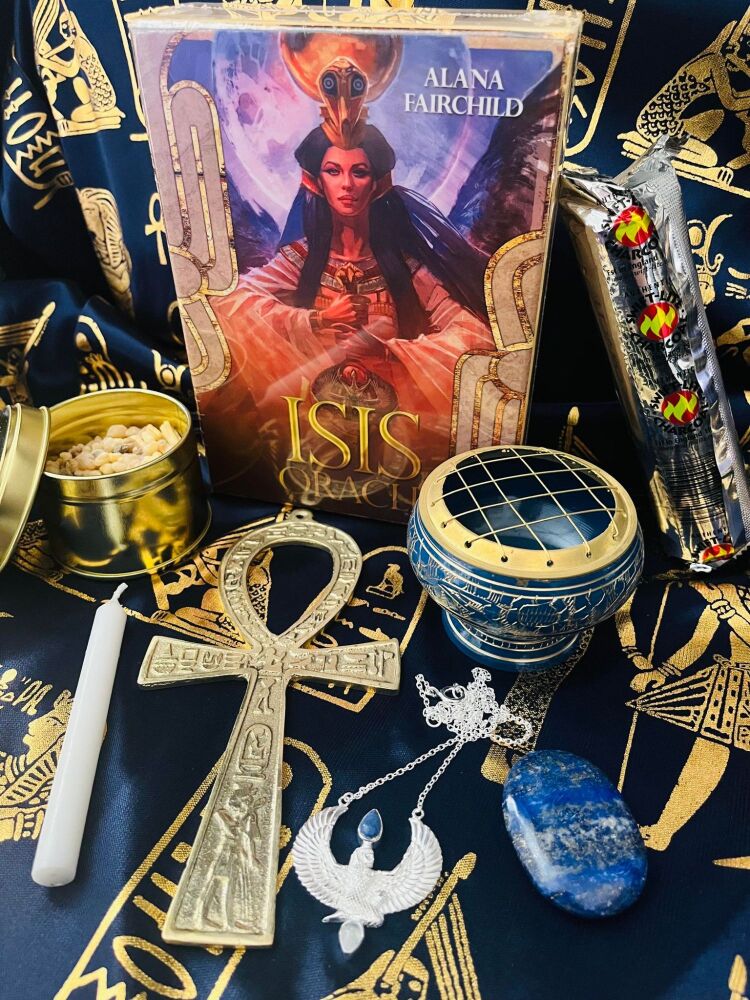 Isis Ritual Box - Blue Altar Cloth