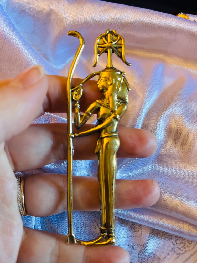 Brass Seshat Pendant