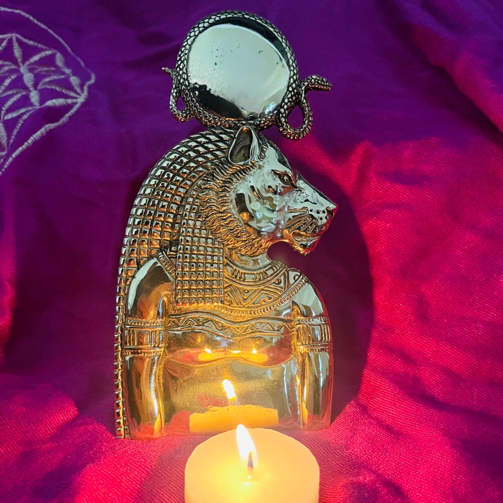 Brass Sekhmet Bust
