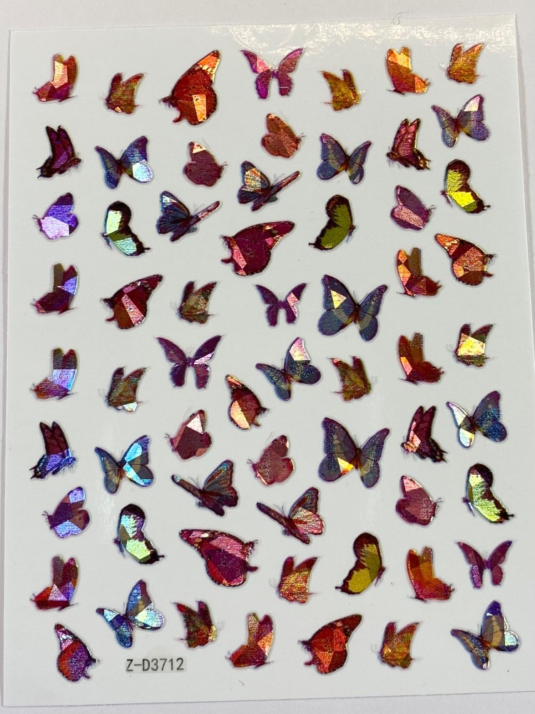 Coloured holographic Butterflies 1