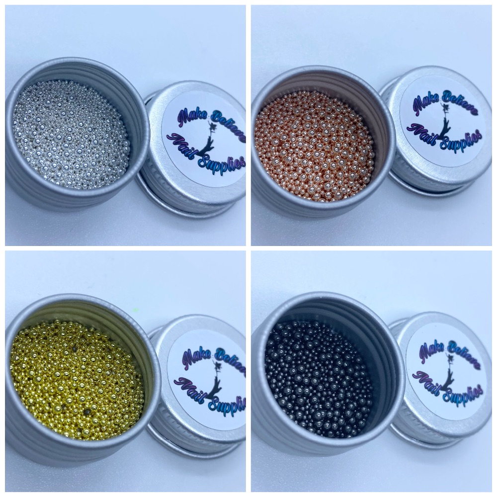 Make Believe Stainless Steel Caviar Beads