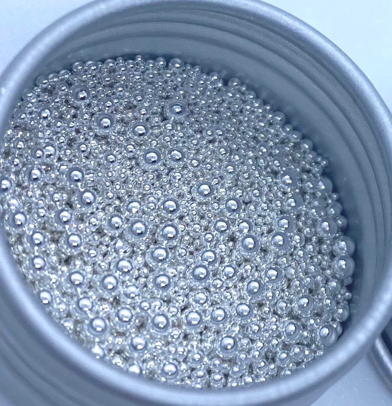 Stainless Steel Silver Caviar Beads