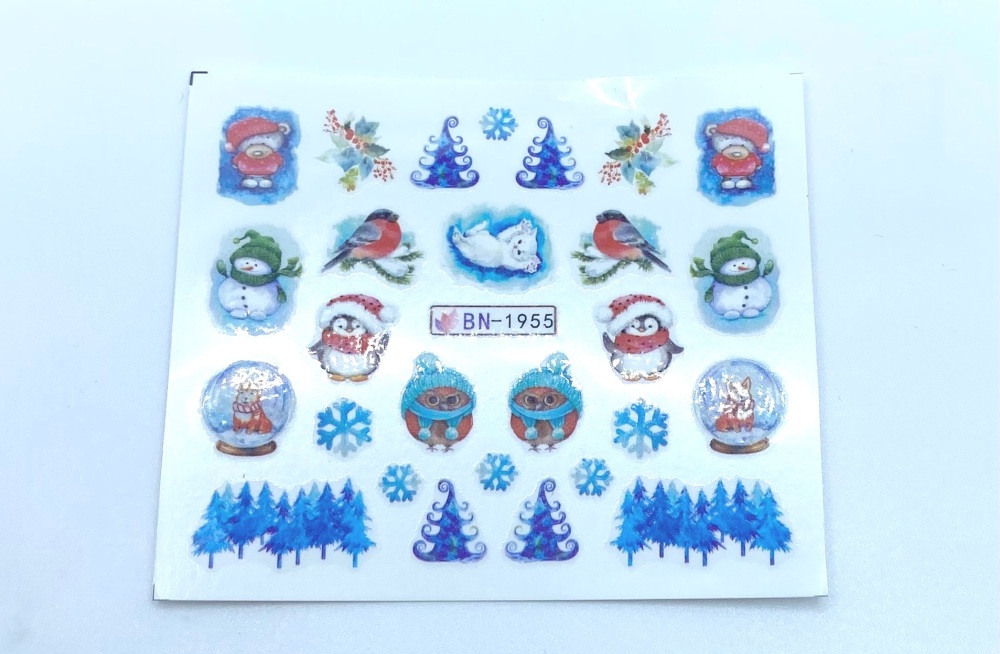 Winter Forest water decal sheet