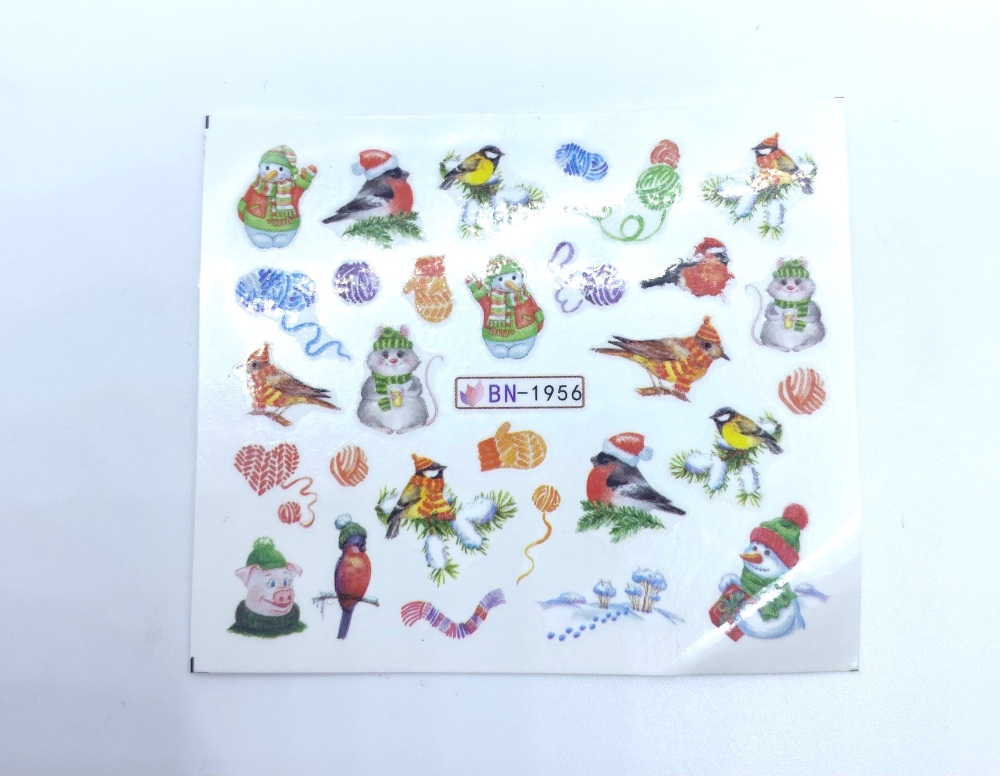 A winter Garden water decal sheet
