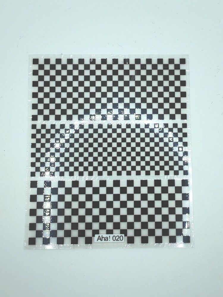 Last lap clear and black checker sticker sheet.