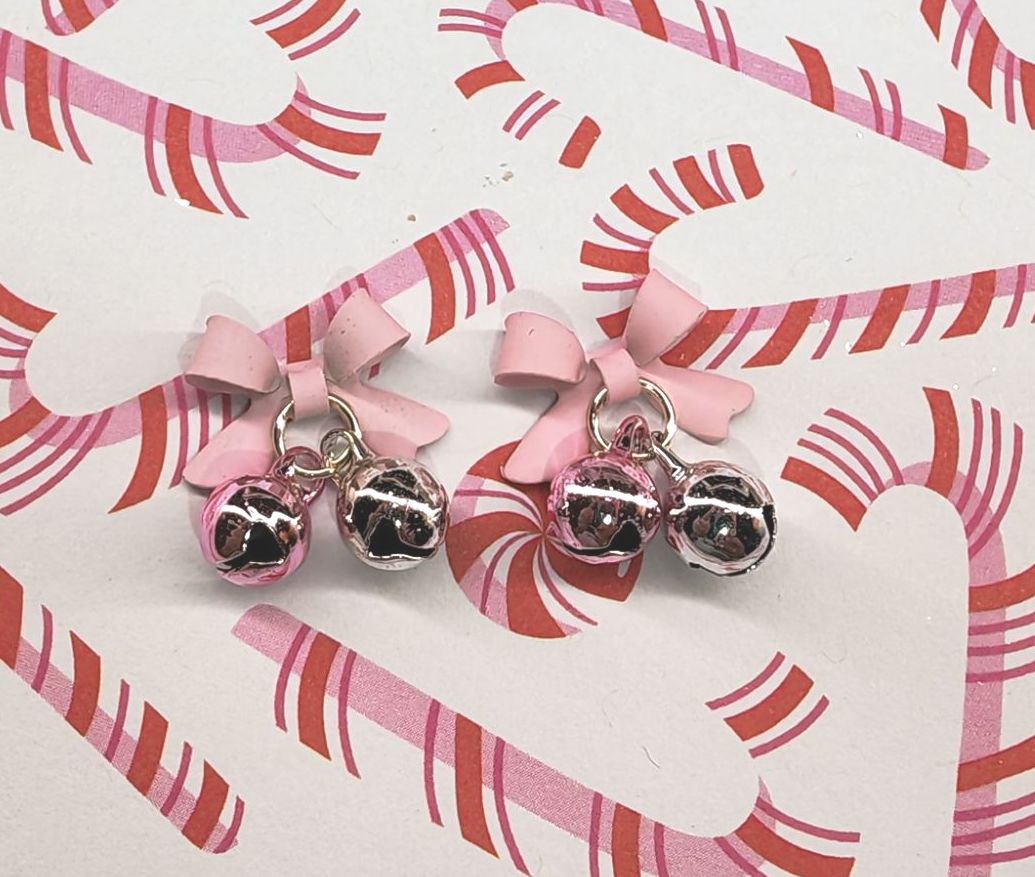 Pink bows and Baubles 3D charms