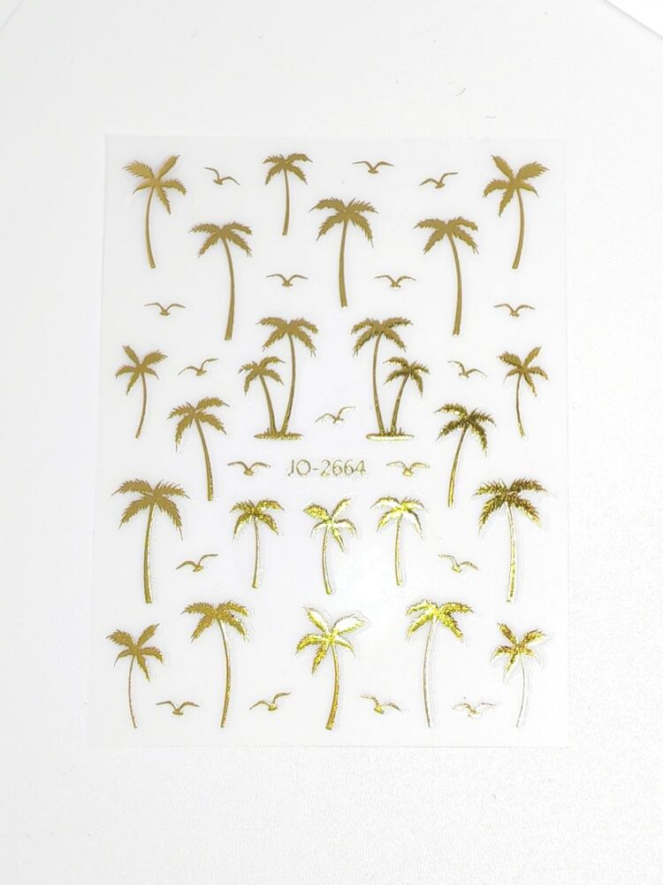 Golden palms sticker sheet