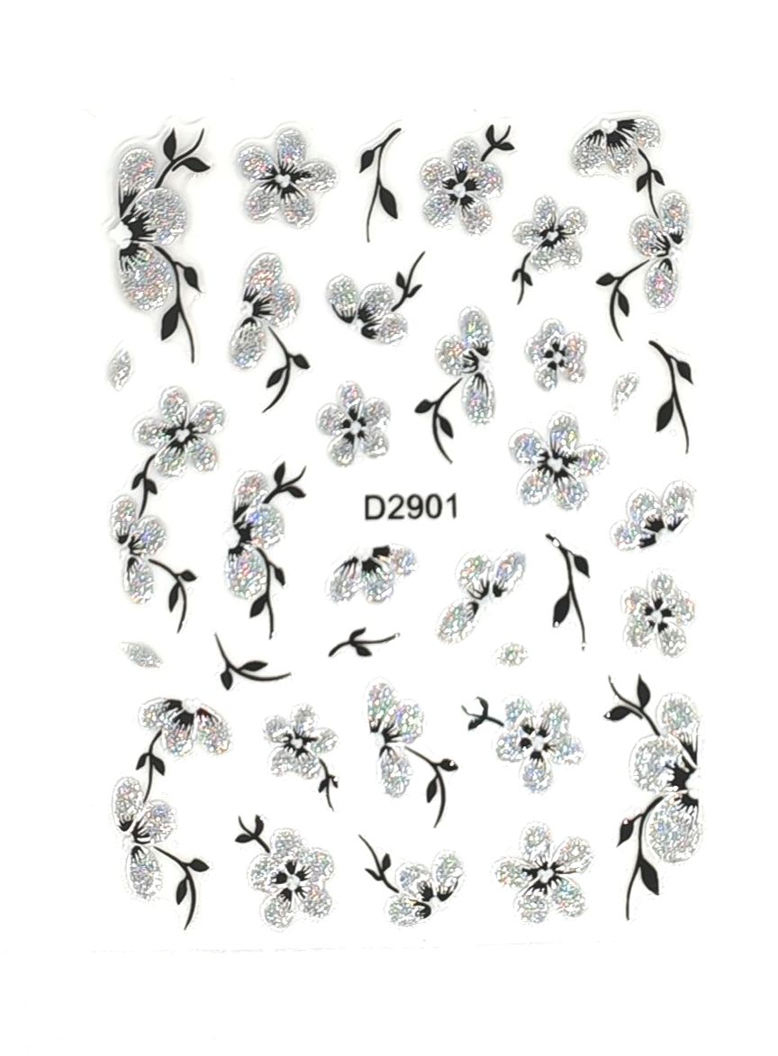 Black blossom Sticker sheet
