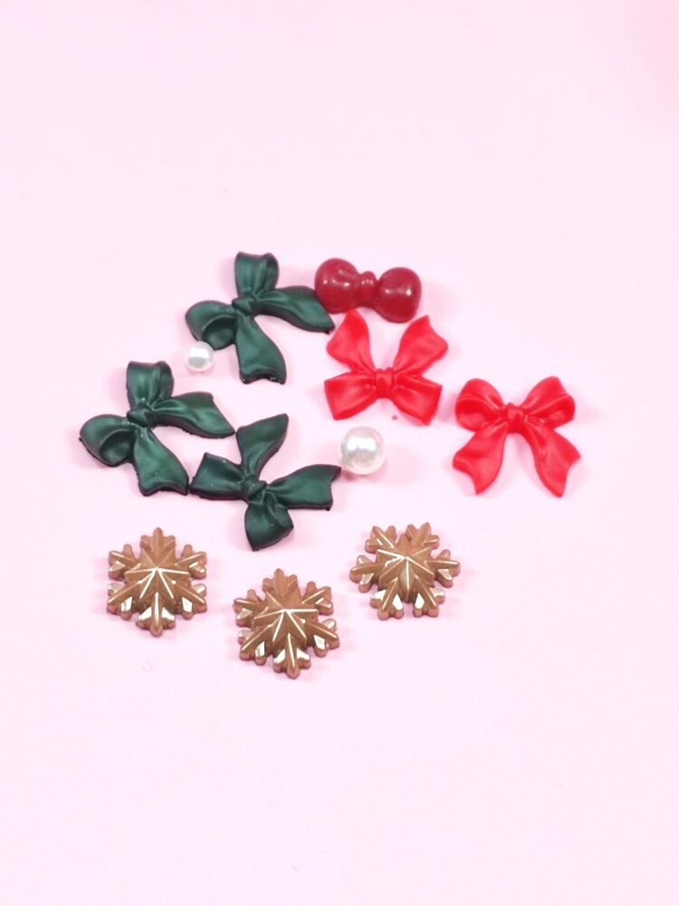 3D Christmas Bows mix