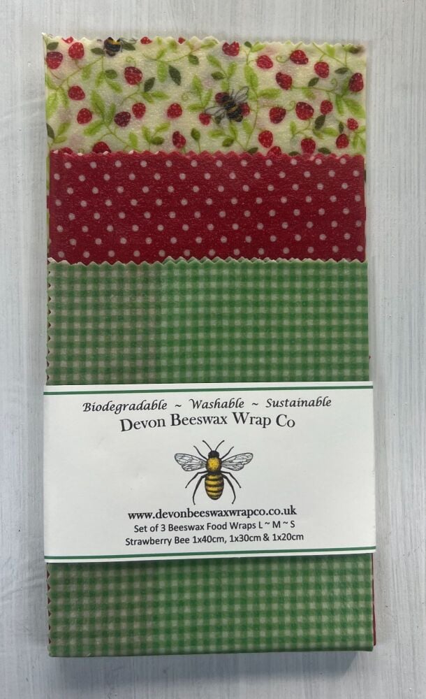 Strawberry Bee, Dotty Red, Gingham Green